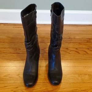 Blondo dark brown leather size 8 waterproof boots